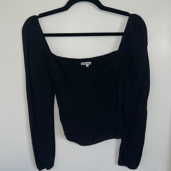 Reformation reign top black size 2 - Picture 2 of 3